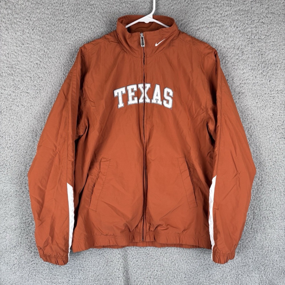 Nike Texas Longhorns Jacket Men's M Burnt Orange Full Zip